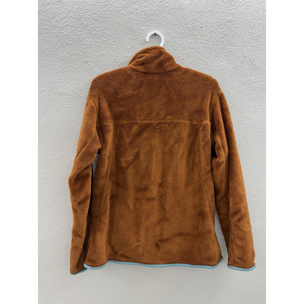 Patagonia Womens Pullover Size XL Re-Tool Snap-T Bunt Orange Polartec Fleece - Picture 10 of 14